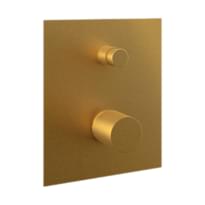 Плитка Remer Edge Смеситель для душа встраиваемый EDGE квадратный золото брашированное поверхность брашированная