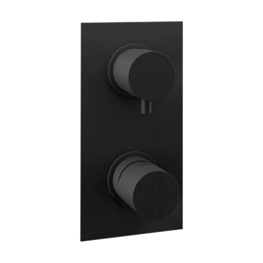 Плитка Remer Edge Смеситель для душа квадратный EDGE черный матовый  поверхность матовая