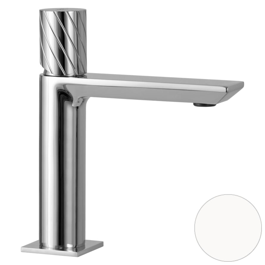 Плитка Remer Edge Смеситель для раковины EDGE белый матовый  поверхность матовая