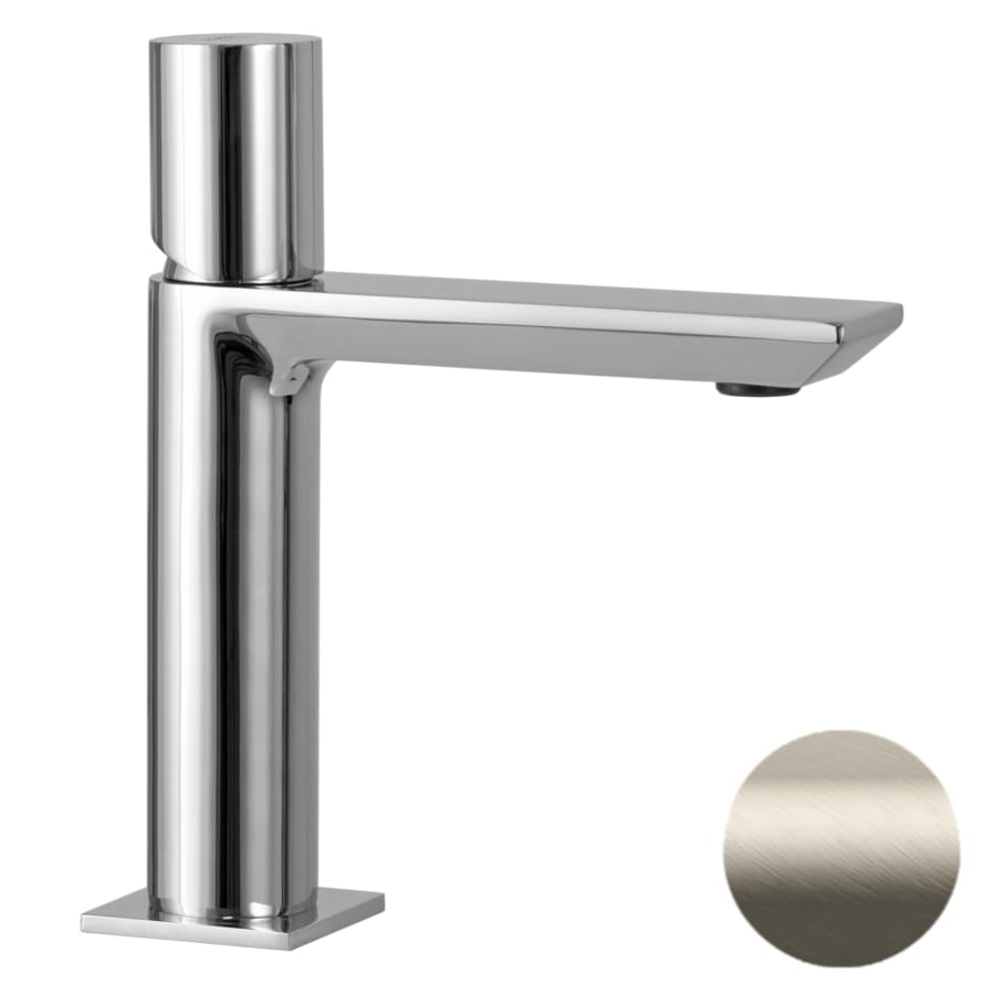 Плитка Remer Edge Смеситель для раковины EDGE сталь  поверхность матовая