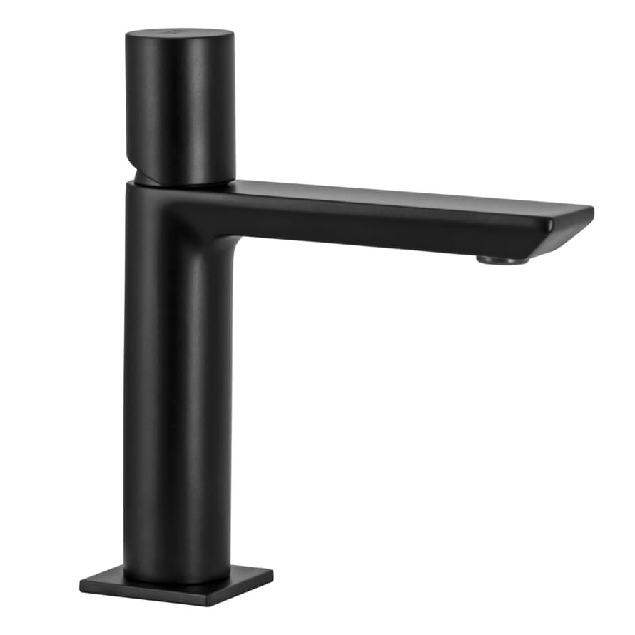 Плитка Remer Edge Смеситель для раковины округлый EDGE черный матовый  поверхность матовая