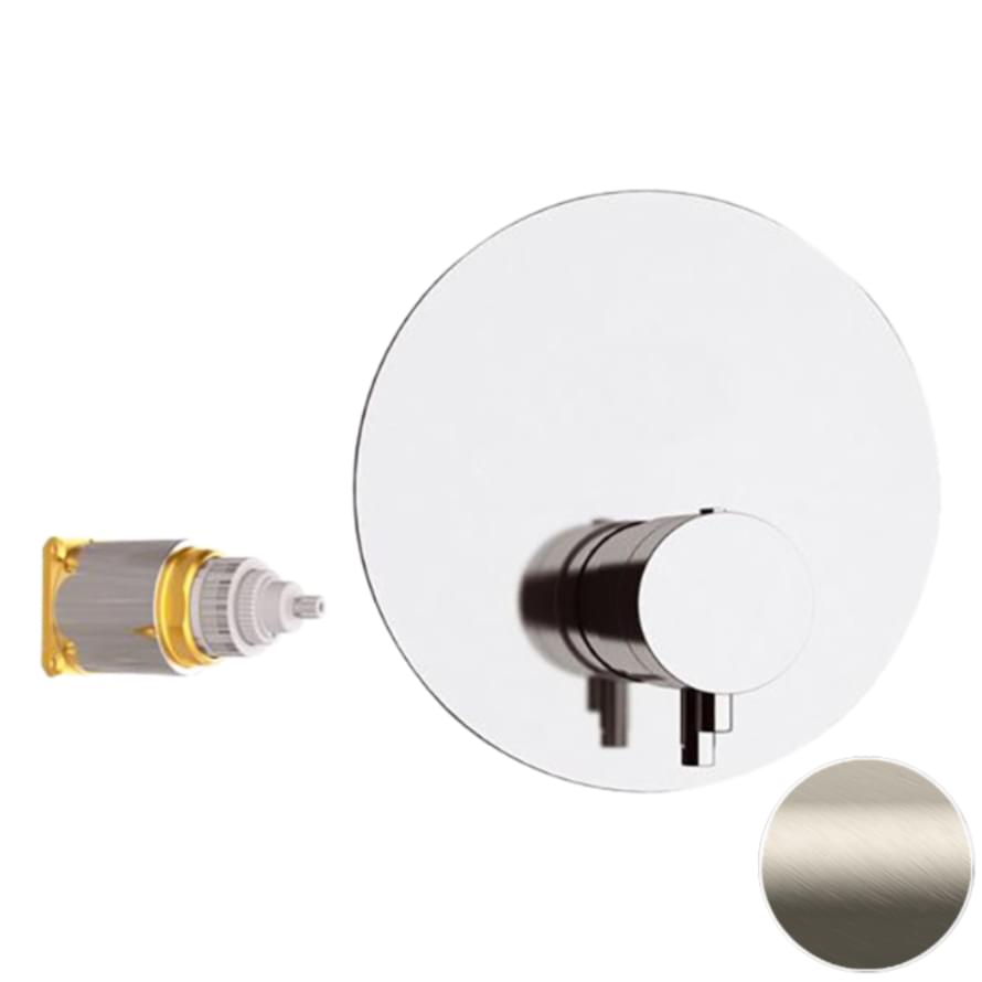 Плитка Remer Elegance Встраиваемый смеситель термостатический для душа ELEGANCE сталь  поверхность матовая