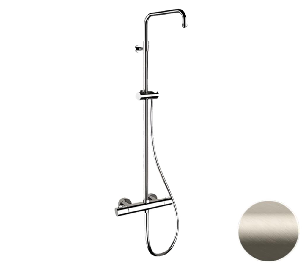 Плитка Remer Elegance Душевая система термостатическая ELEGANCE сталь  поверхность матовая