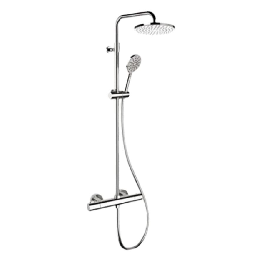 Плитка Remer Elegance Душевая система термостатическая округлая ELEGANCE хром  поверхность глянец