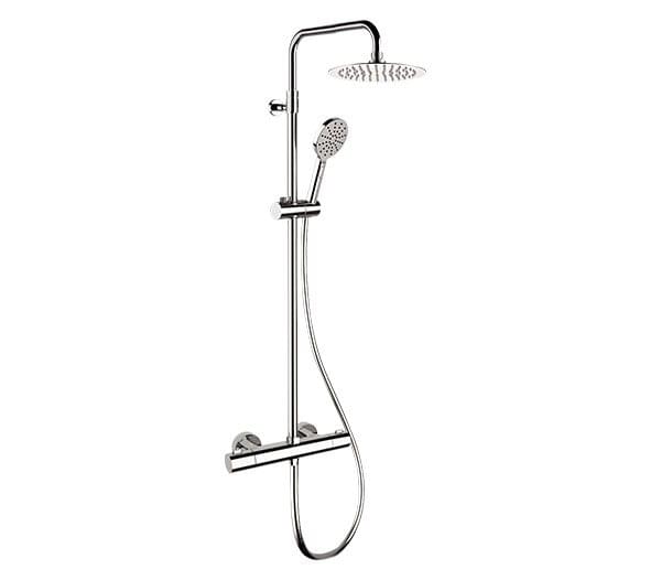 Плитка Remer Elegance Душевая система термостатическая округлая с многорежимной лейкой ELEGANCE хром  поверхность глянец