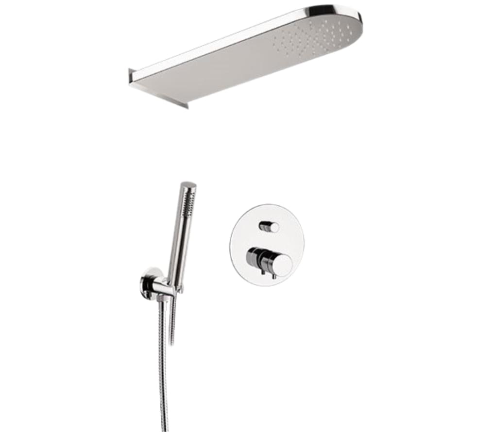 Плитка Remer Elegance Душевая система термостатическая округлый ELEGANCE хром  поверхность глянец