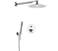 Плитка Remer Elegance Душевая система термостатическая с верхним душем ELEGANCE хром поверхность глянец