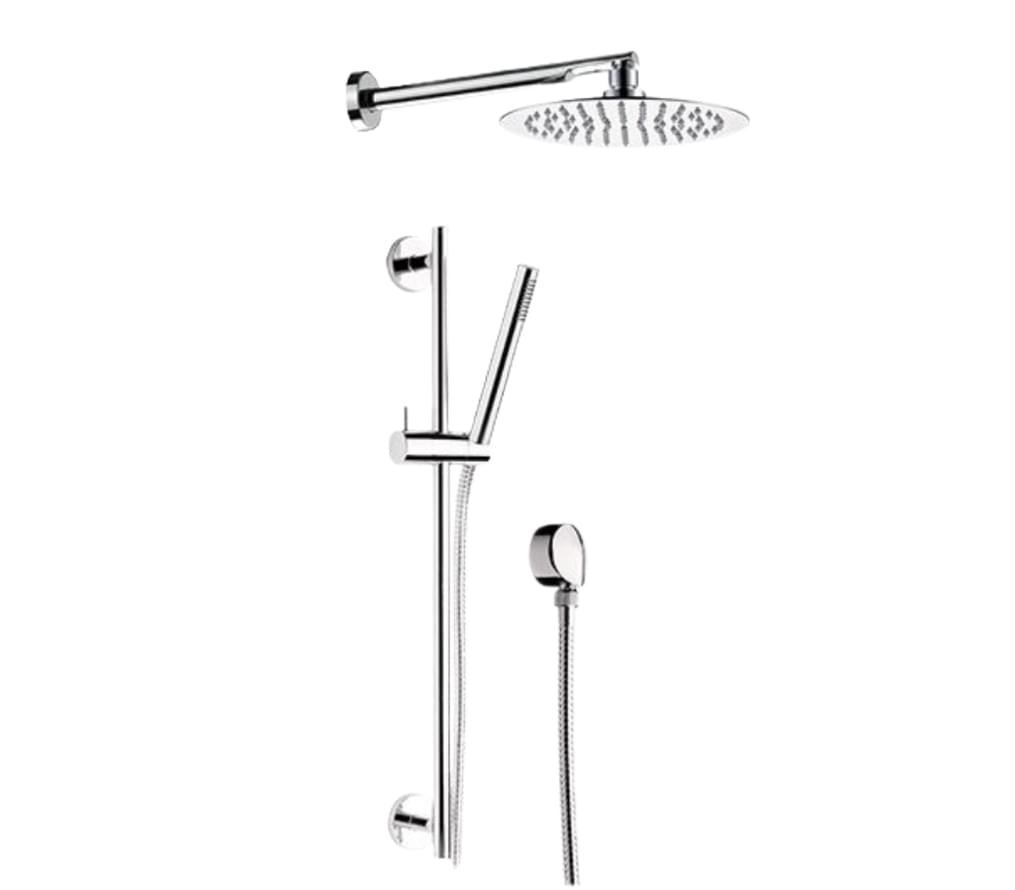 Плитка Remer Elegance Душевая система термостатическая с верхним душем и лейкой ELEGANCE хром  поверхность глянец