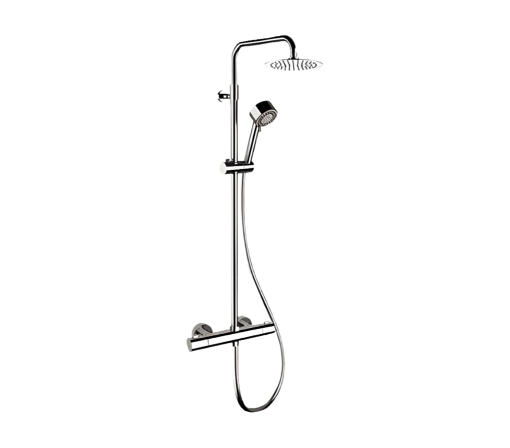 Плитка Remer Elegance Душевая система термостатическая с многорежимной лейкой ELEGANCE хром  поверхность глянец