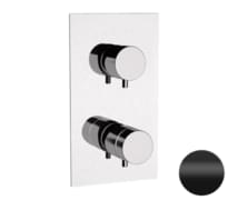 Плитка Remer Elegance Смеситель встраиваемый термостатический для душа ELEGANCE черный матовый поверхность матовая