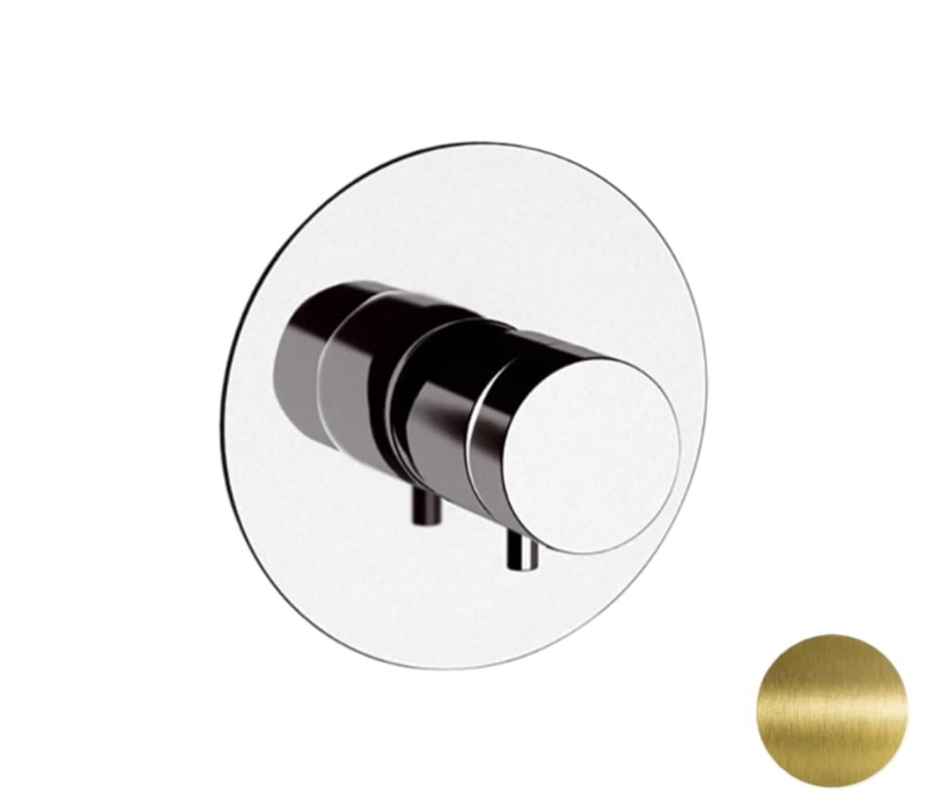 Плитка Remer Elegance Смеситель термостатический для душа ELEGANCE состаренная латунь встраиваемый  поверхность брашированная