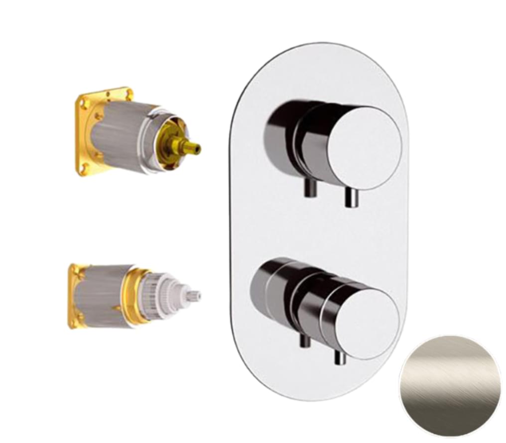 Плитка Remer Elegance Смеситель термостатический для душа ELEGANCE сталь  поверхность матовая