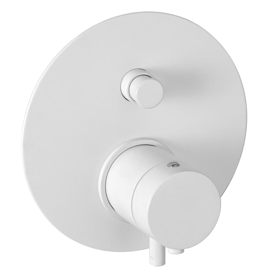 Плитка Remer Elegance Смеситель термостатический для душа встраиваемый ELEGANCE белый матовый  поверхность матовая