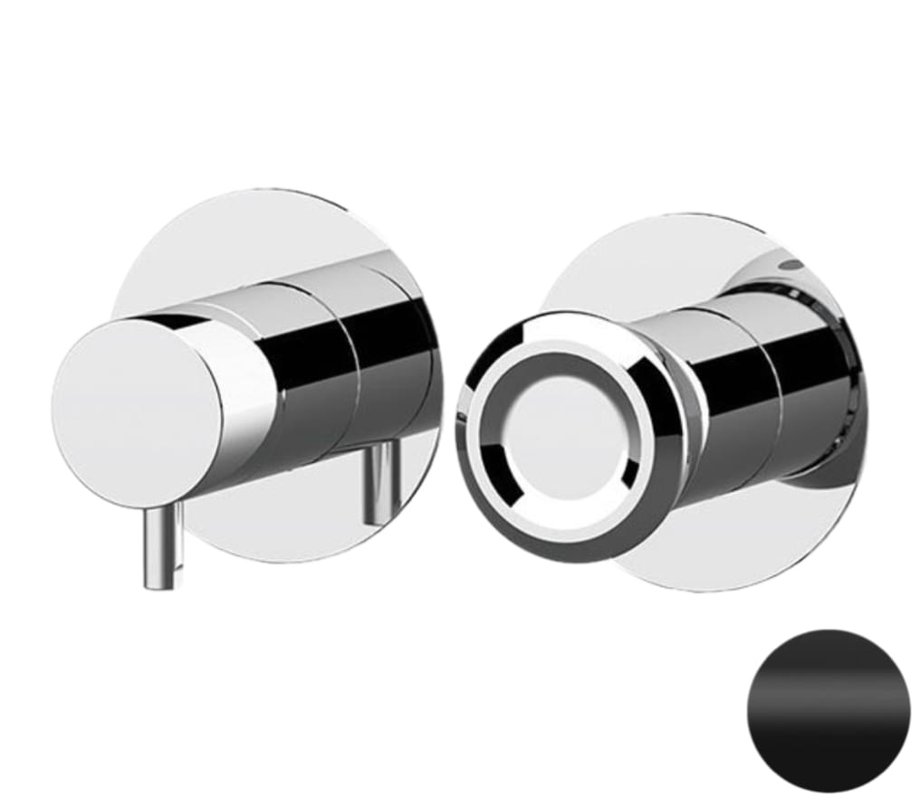 Плитка Remer Element Встраиваемый смеситель для душа ELEMENT черный матовый  поверхность матовая