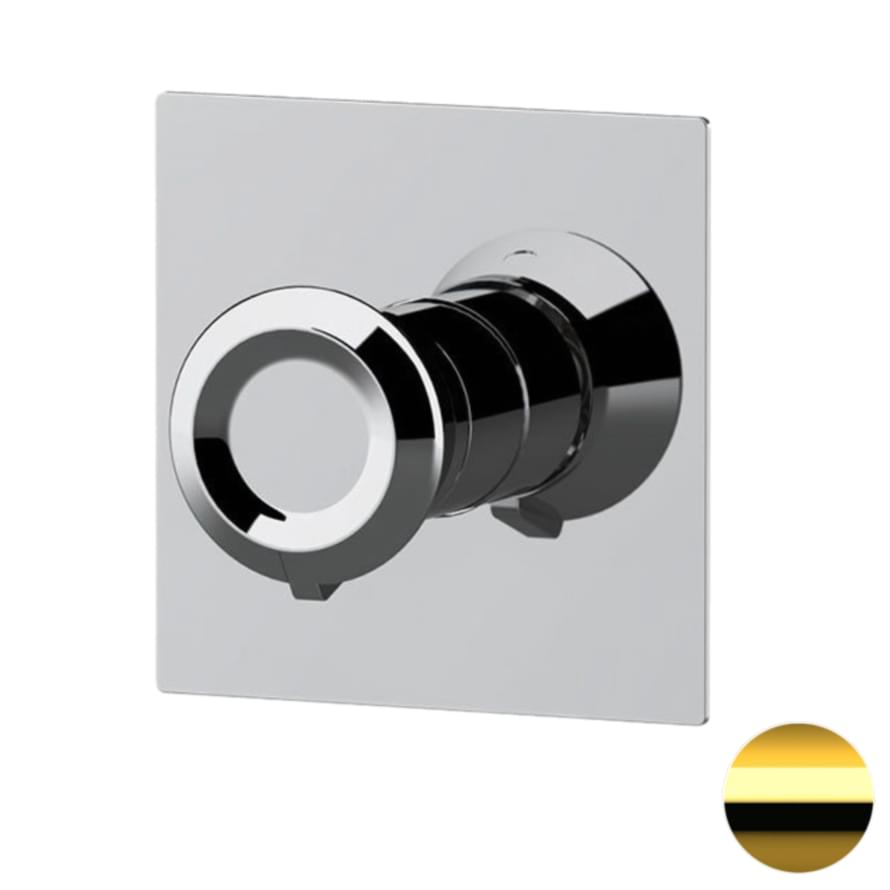 Плитка Remer Element Встраиваемый смеситель для душа на 1 выход ELEMENT золото глянцевое  поверхность глянец