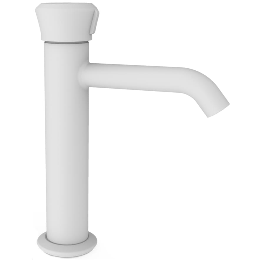 Плитка Remer Element Высокий смеситель для раковины ELEMENT белый матовый  поверхность матовая