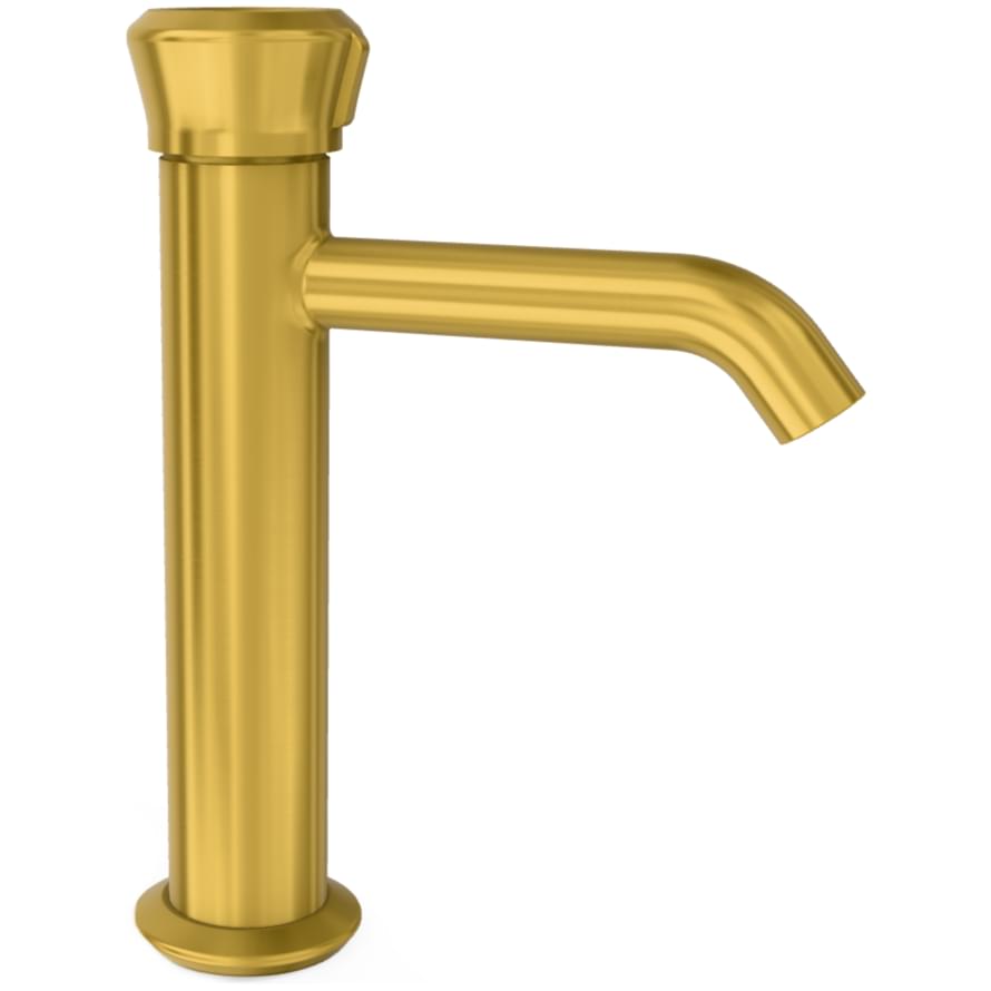 Плитка Remer Element Округлый встраиваемый смеситель для раковины ELEMENT золото брашированное  поверхность брашированная