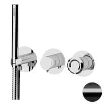 Плитка Remer Element Округлый смеситель для душа ELEMENT черный брашированный хром поверхность брашированная