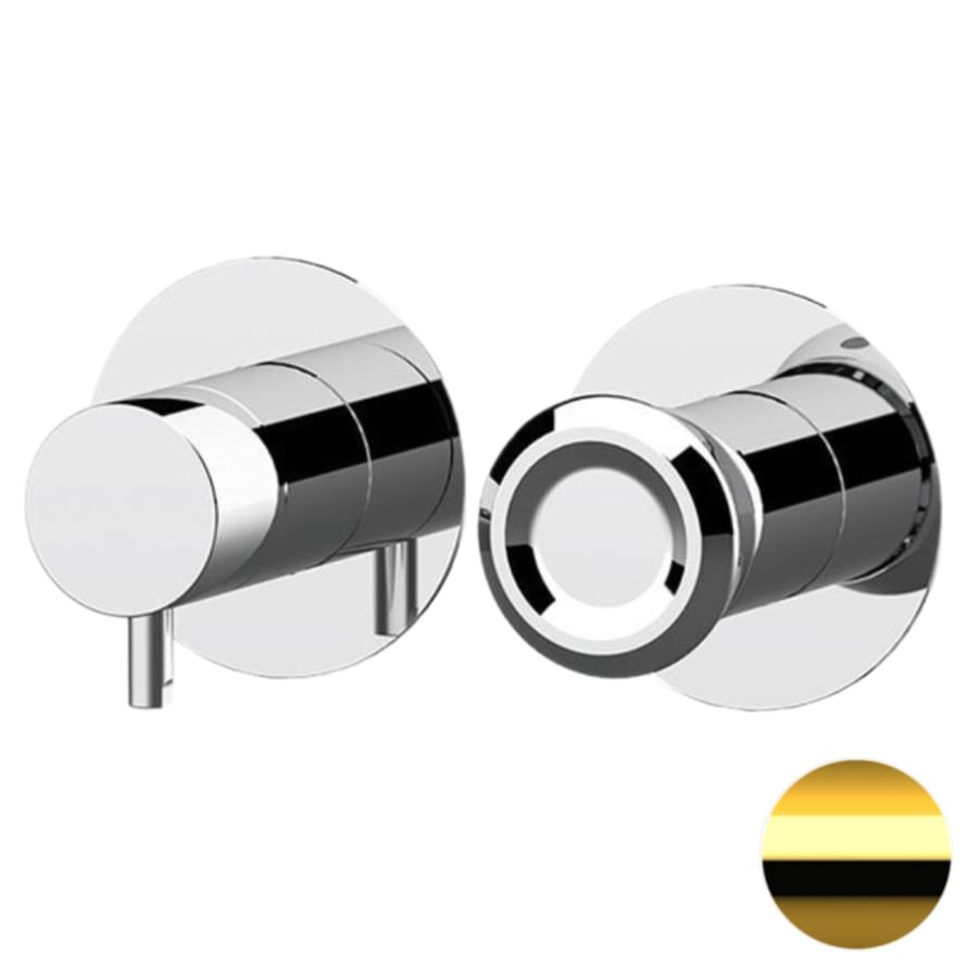 Плитка Remer Element Округлый смеситель для душа встраиваемый ELEMENT золото глянцевое  поверхность глянец