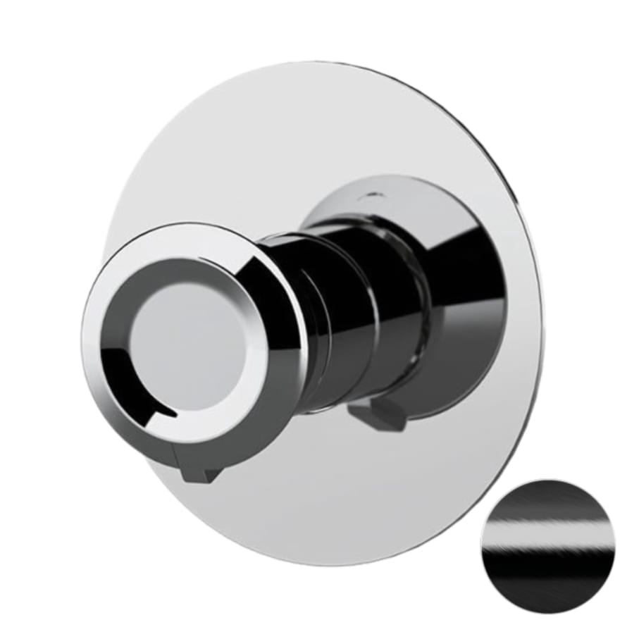 Плитка Remer Element Смеситель для душа ELEMENT черный брашированный хром встраиваемый  поверхность брашированная