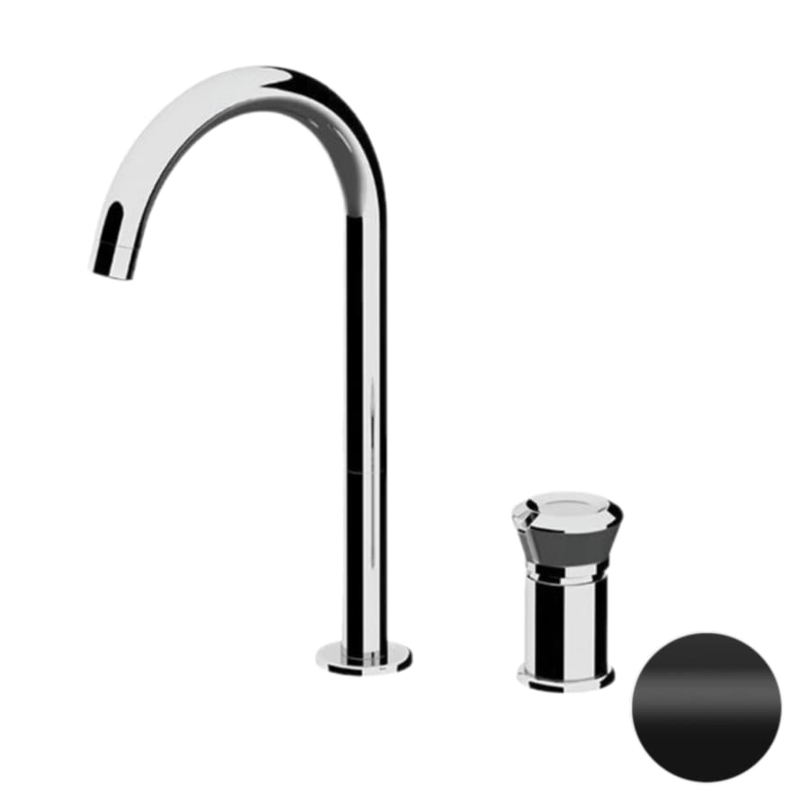 Плитка Remer Element Смеситель для раковины высокий ELEMENT черный матовый  поверхность матовая