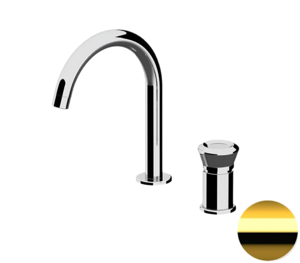 Плитка Remer Element Смеситель для раковины округлый ELEMENT золото глянцевое  поверхность глянец