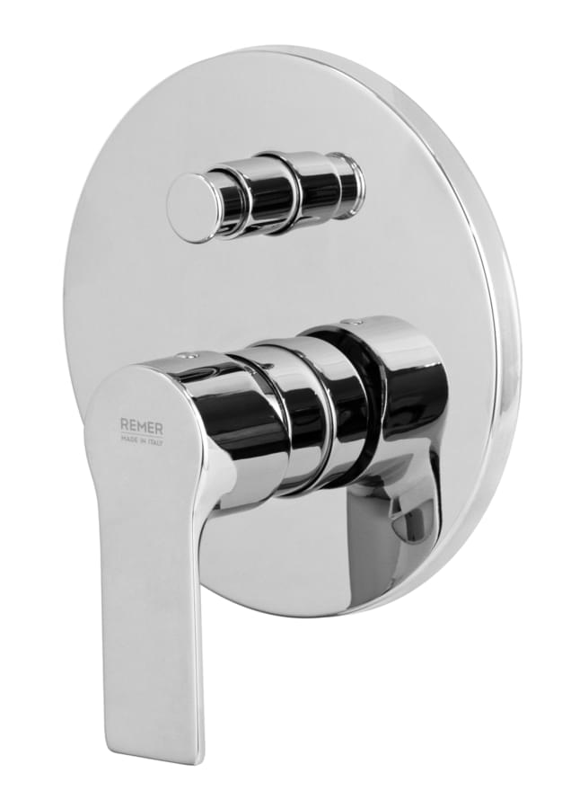 Плитка Remer Energy Встраиваемый округлый смеситель для душа ENERGY хром  поверхность глянец