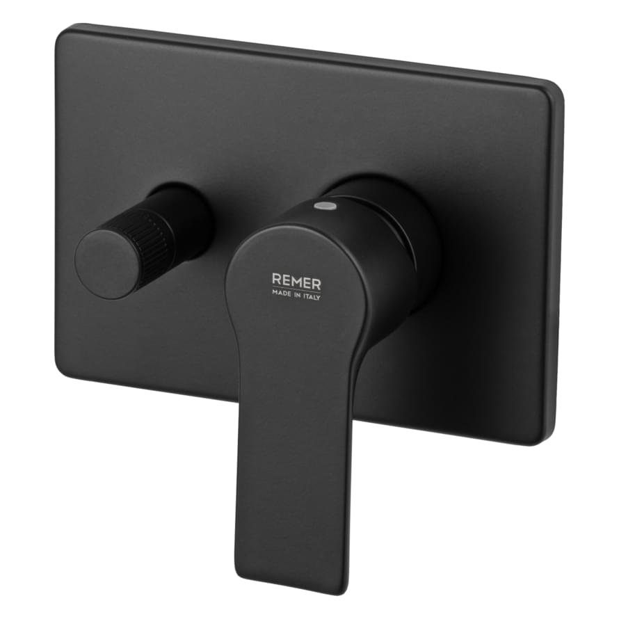 Плитка Remer Energy Встраиваемый смеситель для душа ENERGY черный матовый  поверхность матовая