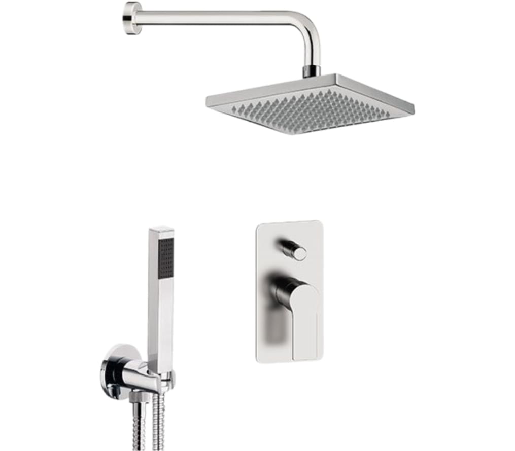 Плитка Remer Energy Душевая система квадратная ENERGY хром  поверхность глянец