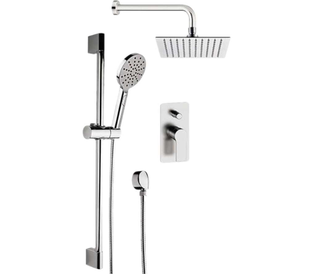 Плитка Remer Energy Душевая система с верхним душем ENERGY хром  поверхность глянец