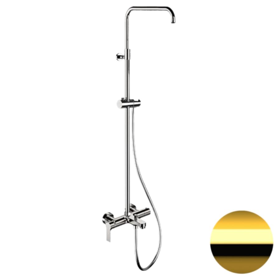 Плитка Remer Energy Душевая система с изливом ENERGY глянцевое золото  поверхность глянец