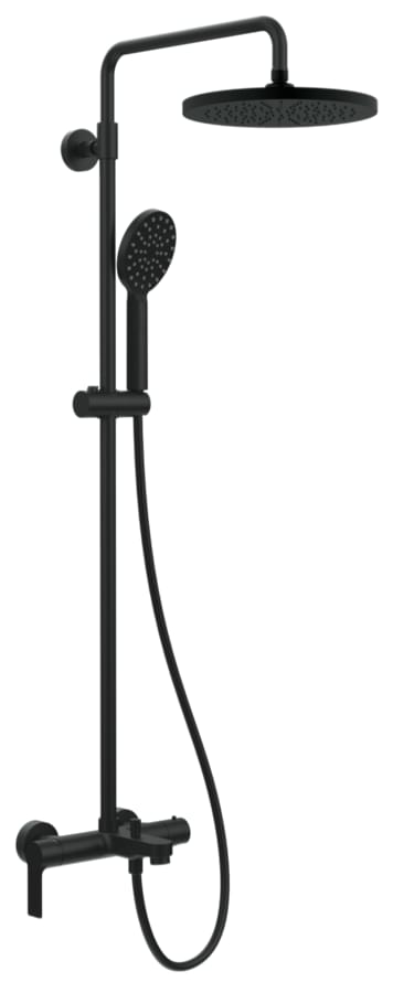 Плитка Remer Energy Душевая система с изливом для душа ENERGY черный матовый  поверхность матовая