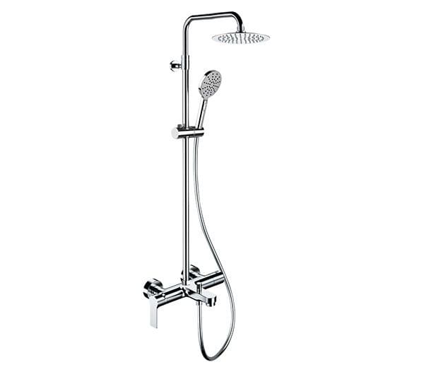 Плитка Remer Energy Душевая система с изливом и многорежимной лейкой ENERGY хром  поверхность глянец