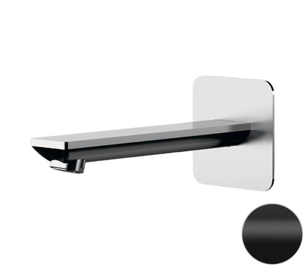 Плитка Remer Energy Излив настенный 18 см ENERGY черный матовый  поверхность матовая