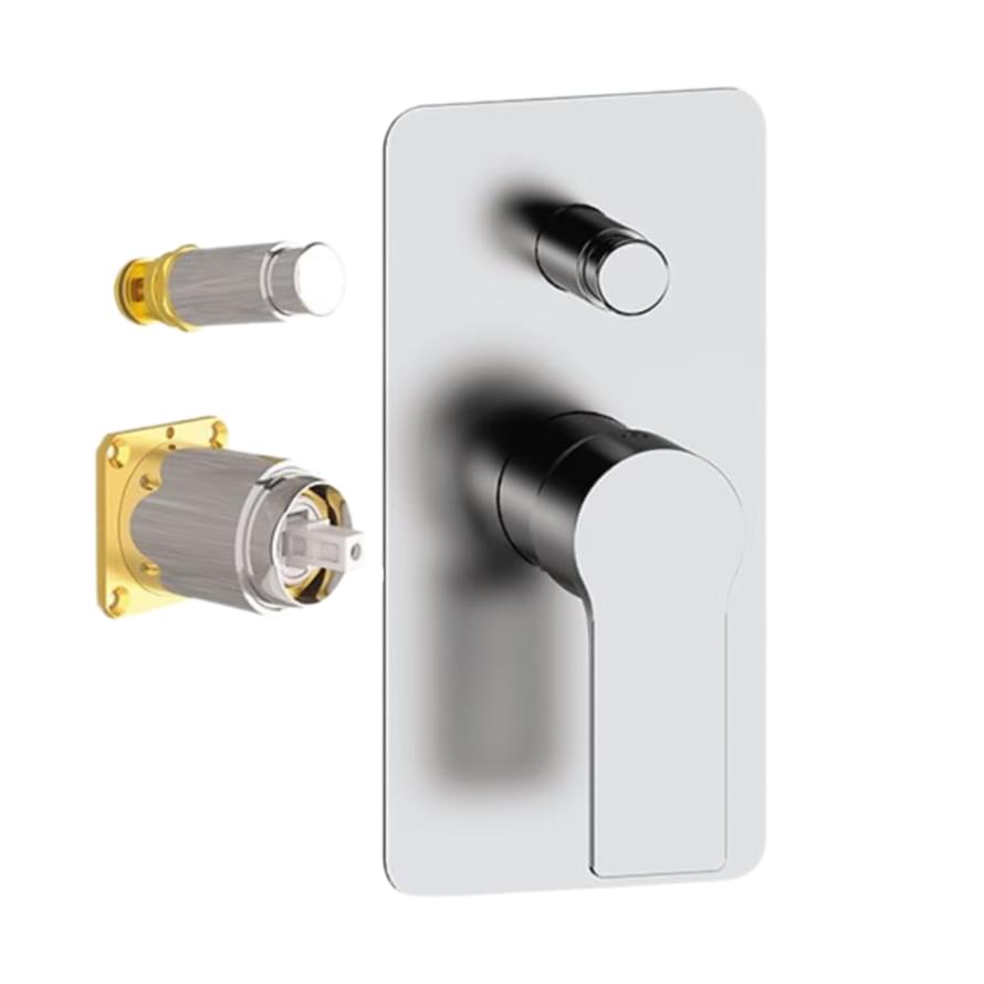 Плитка Remer Energy Смеситель встраиваемый для душа ENERGY хром  поверхность глянец