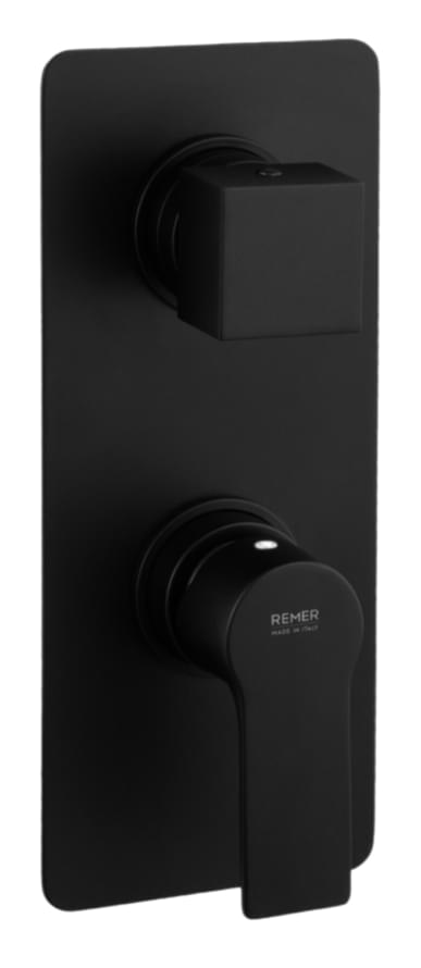 Плитка Remer Energy Смеситель для душа квадратный ENERGY черный матовый  поверхность матовая