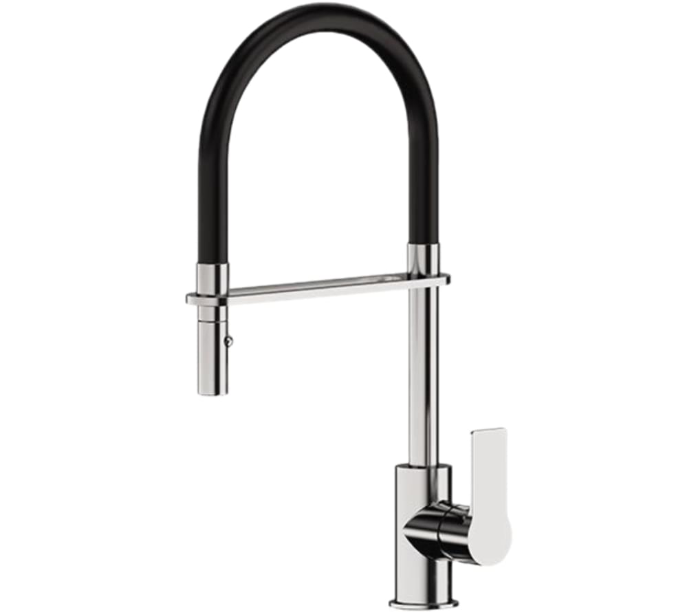 Плитка Remer Energy Смеситель для кухни с гибким изливом ENERGY хром  поверхность глянец