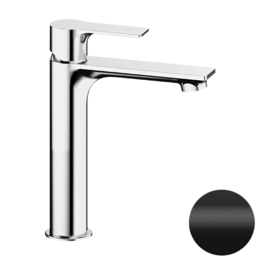 Плитка Remer Energy Смеситель для раковины ENERGY черный матовый  поверхность матовая