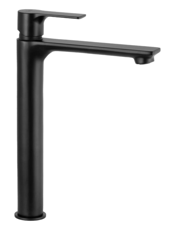 Плитка Remer Energy Смеситель для раковины высокий ENERGY черный матовый  поверхность матовая