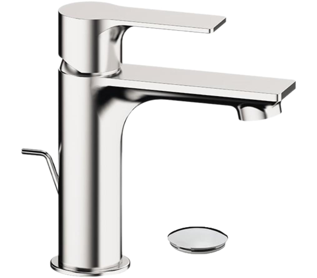 Плитка Remer Energy Смеситель для раковины с донным клапаном ENERGY хром  поверхность глянец