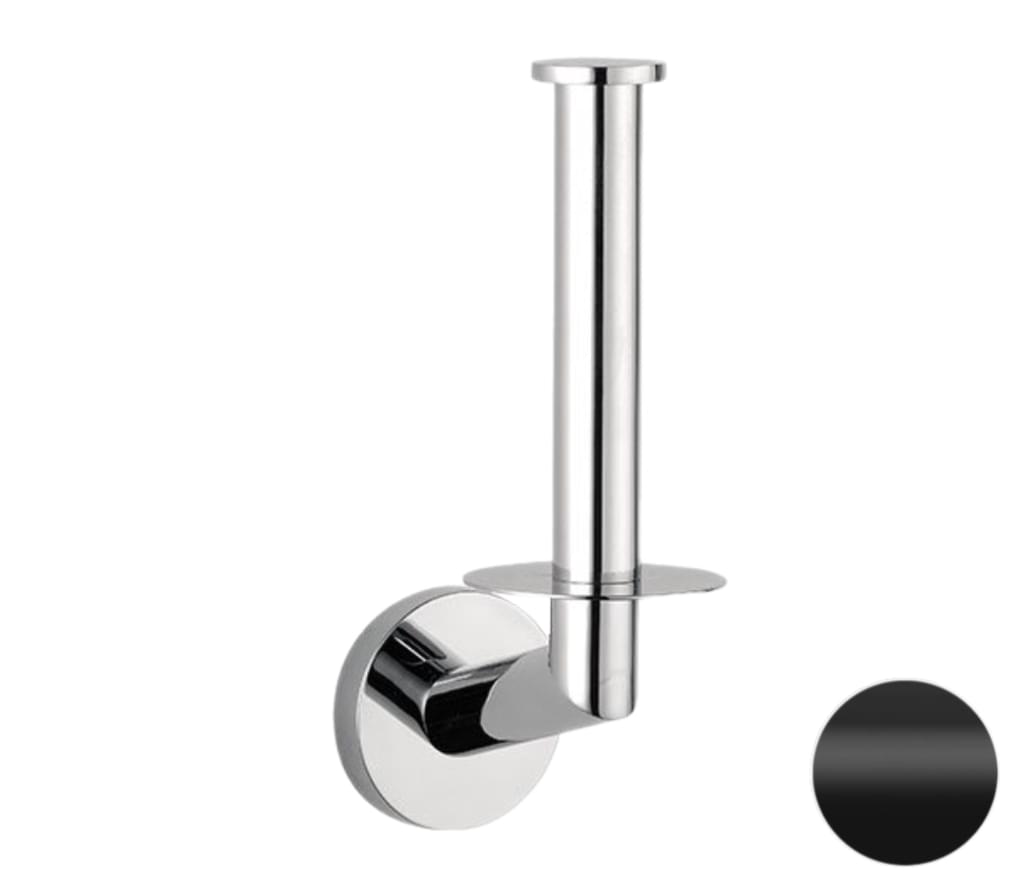 Плитка Remer Guest Бумагодержатель округлый GUEST черный матовый  поверхность матовая