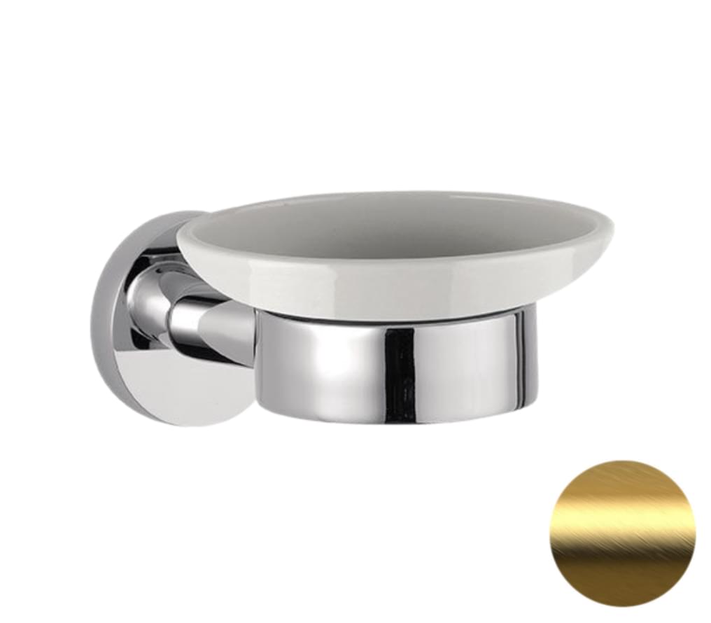 Плитка Remer Guest Мыльница GUEST золото брашированное  поверхность брашированная