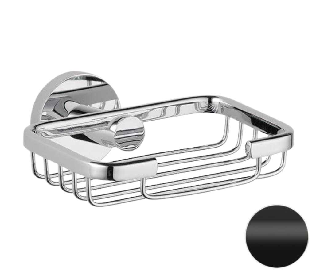 Плитка Remer Guest Мыльница округлая GUEST черный матовый  поверхность матовая