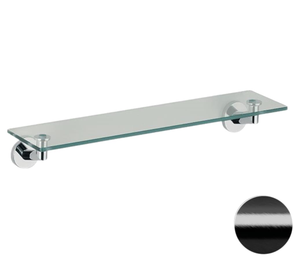 Плитка Remer Guest Полка 53 см GUEST черный брашированный хром  поверхность брашированная