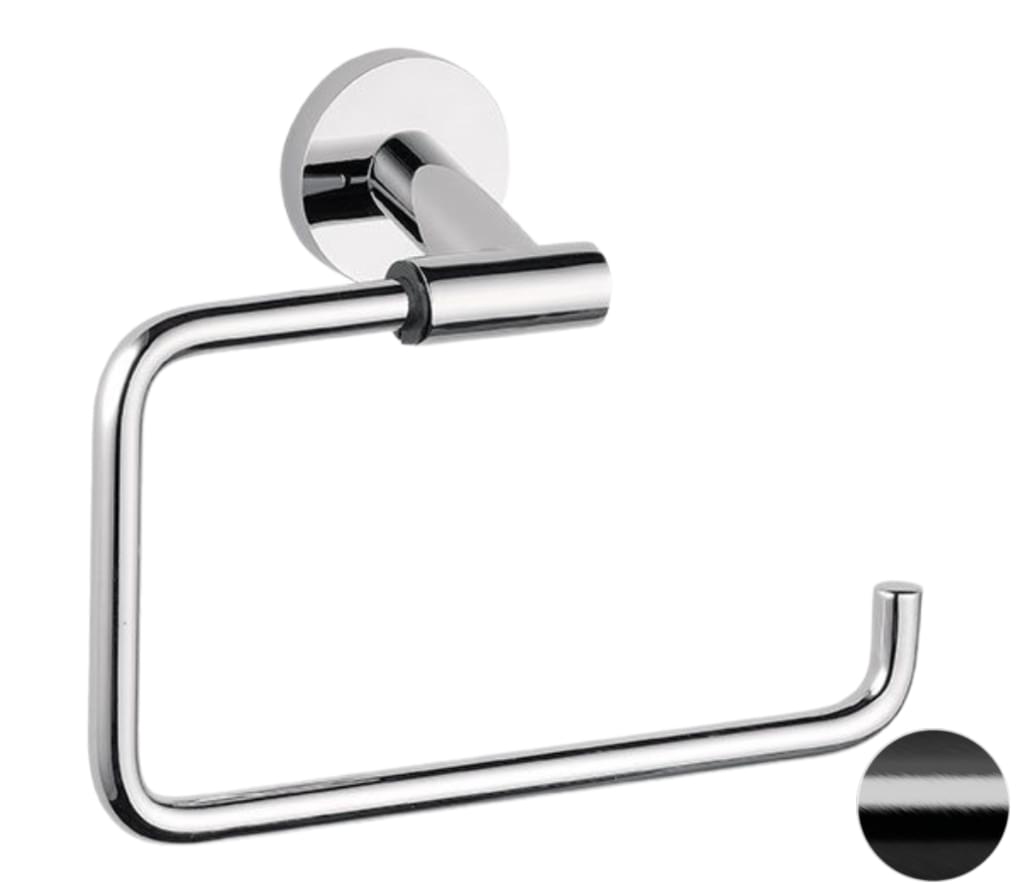 Плитка Remer Guest Полотенцедержатель GUEST черный брашированный хром  поверхность брашированная