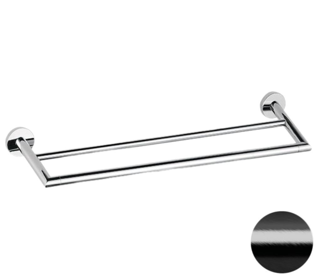 Плитка Remer Guest Полотенцедержатель двойной 60 см GUEST черный брашированный хром  поверхность брашированная