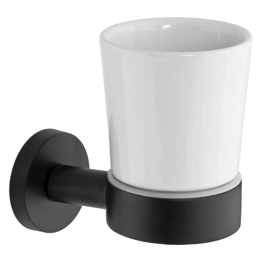 Плитка Remer Guest Стакан GUEST черный матовый  поверхность матовая