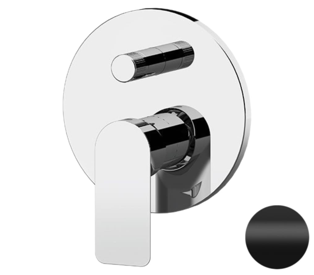 Плитка Remer Infinity Встраиваемый смеситель для душа INFINITY черный матовый  поверхность матовая