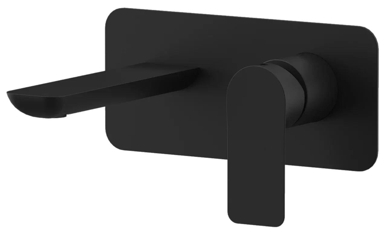 Плитка Remer Infinity Встраиваемый смеситель для раковины INFINITY черный матовый  поверхность матовая