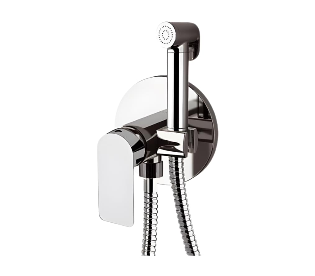 Плитка Remer Infinity Гигиенический душ со смесителем INFINITY хром  поверхность глянец